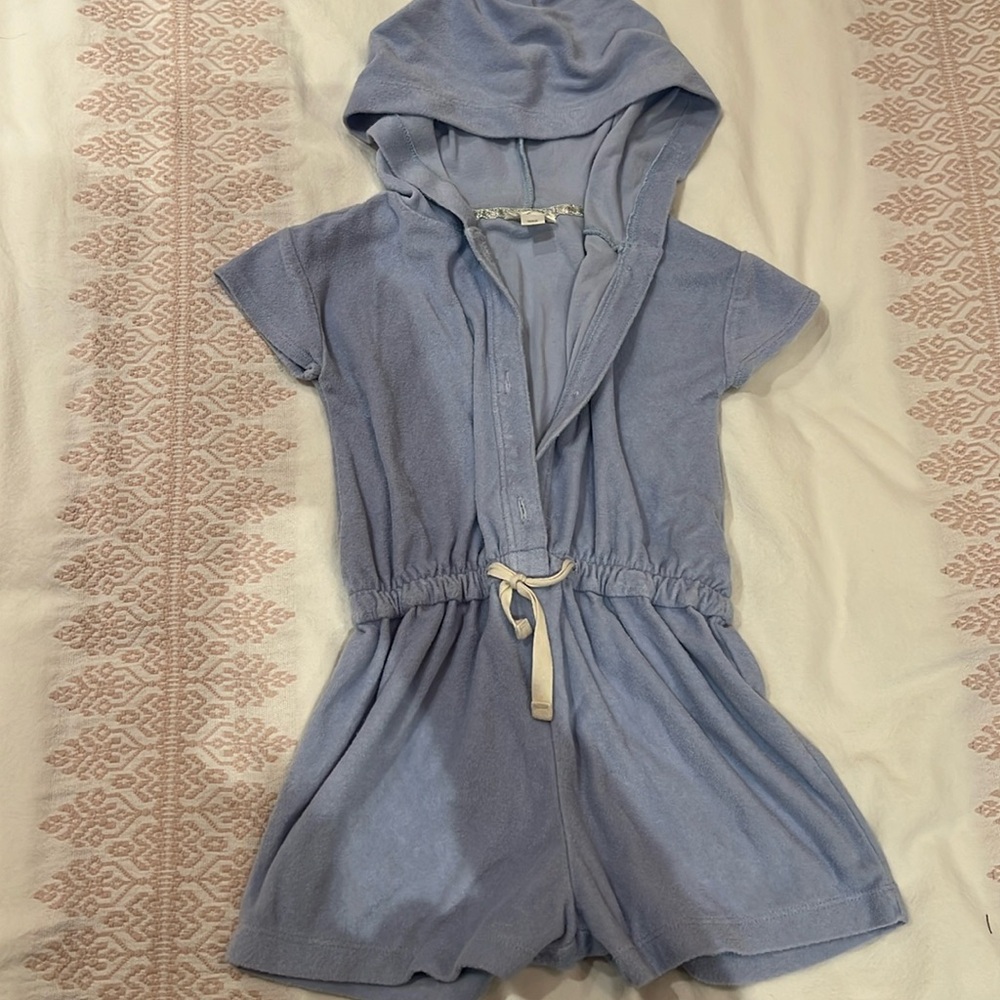 Crew Cuts - Hooded Terry Cloth romper